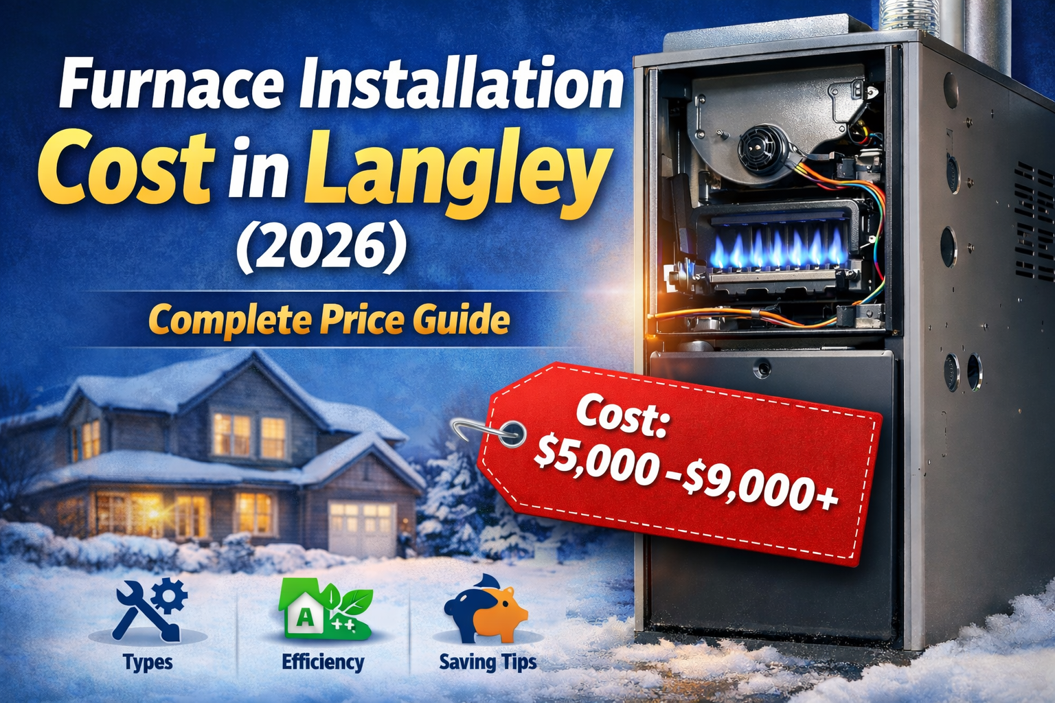 Furnace Installation Cost in Langley (2026)