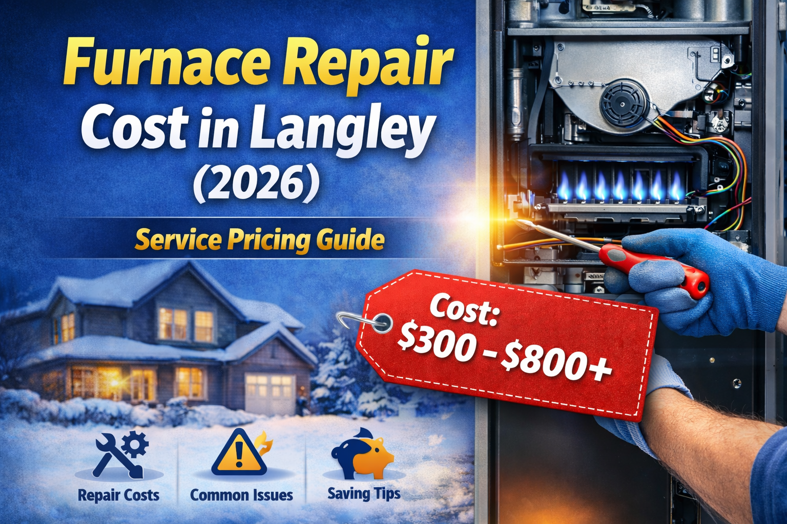 Furnace Repair Services Cost in Langley (2026)