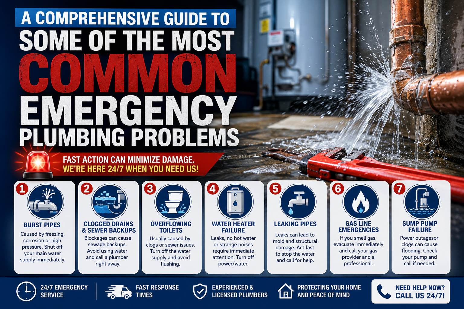 A Comprehensive Guide To Some Of The Most Common Emergency Plumbing Problems
