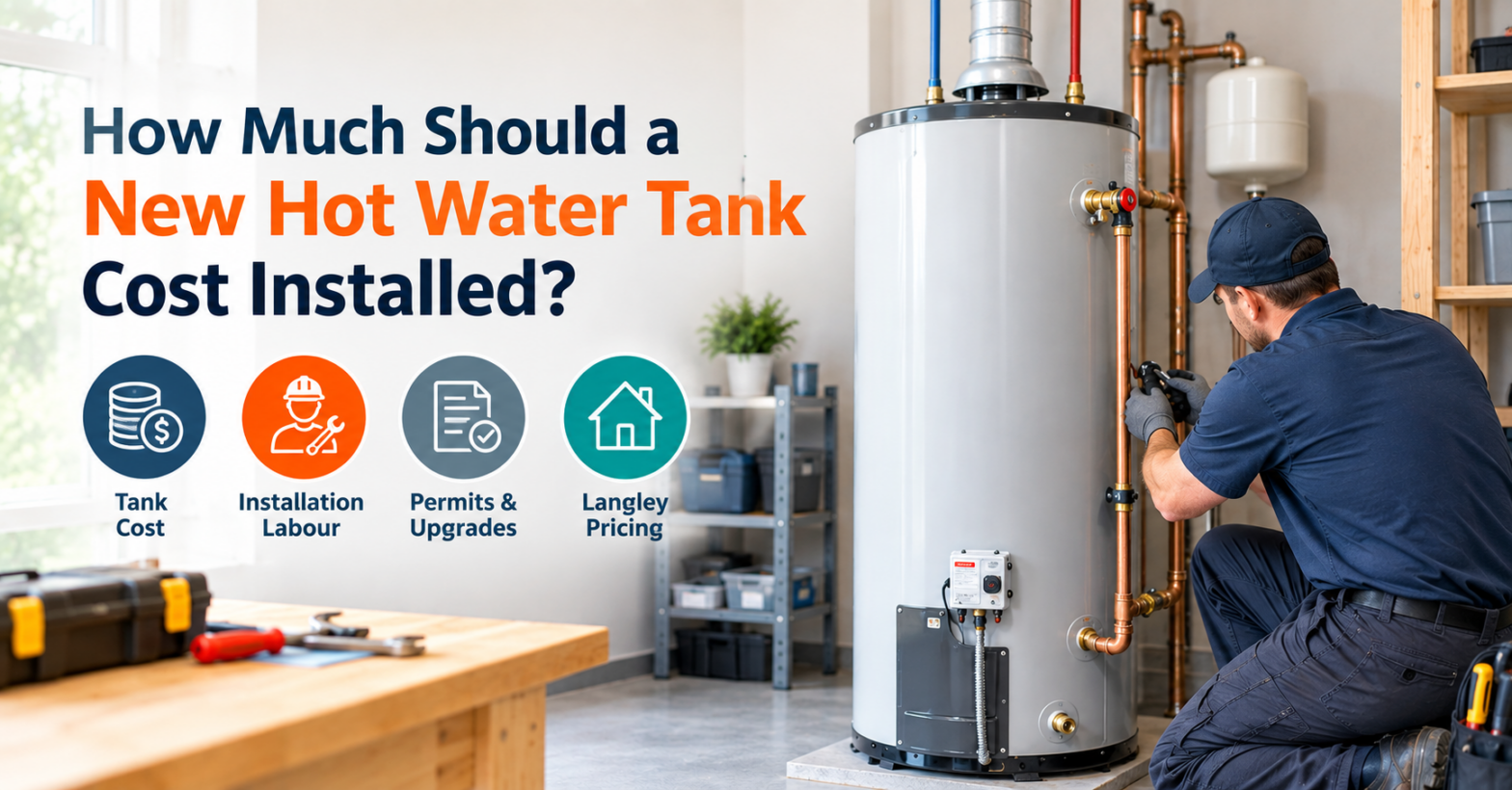 How much should a new hot water tank cost installed?