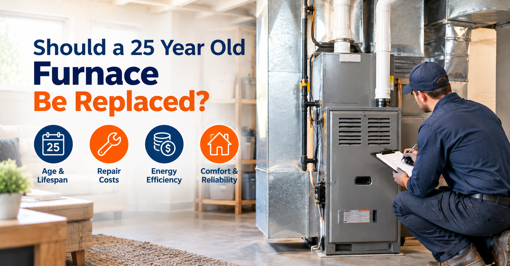 Should a 25 year old furnace be replaced?